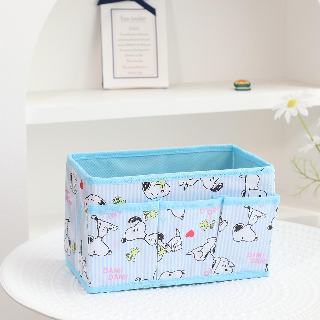 Hello Kitty Kuromi Pochacco Pattern Multi Pocket Foldable Desktop Storage Box For Bedroom And Office Organization