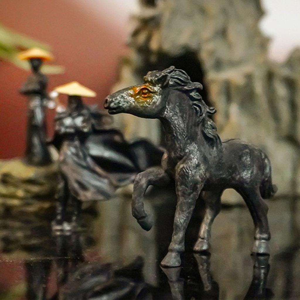 A Miniature Puppet Model Of An Ancient From The Martial Arts World,