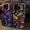 Fashion Graffiti Black Comic Style Phone Case For iPhone 17 16 15 14 13 12 11 Pro Max Mini 7 8 Plus XR XS Max Shockproof Cover