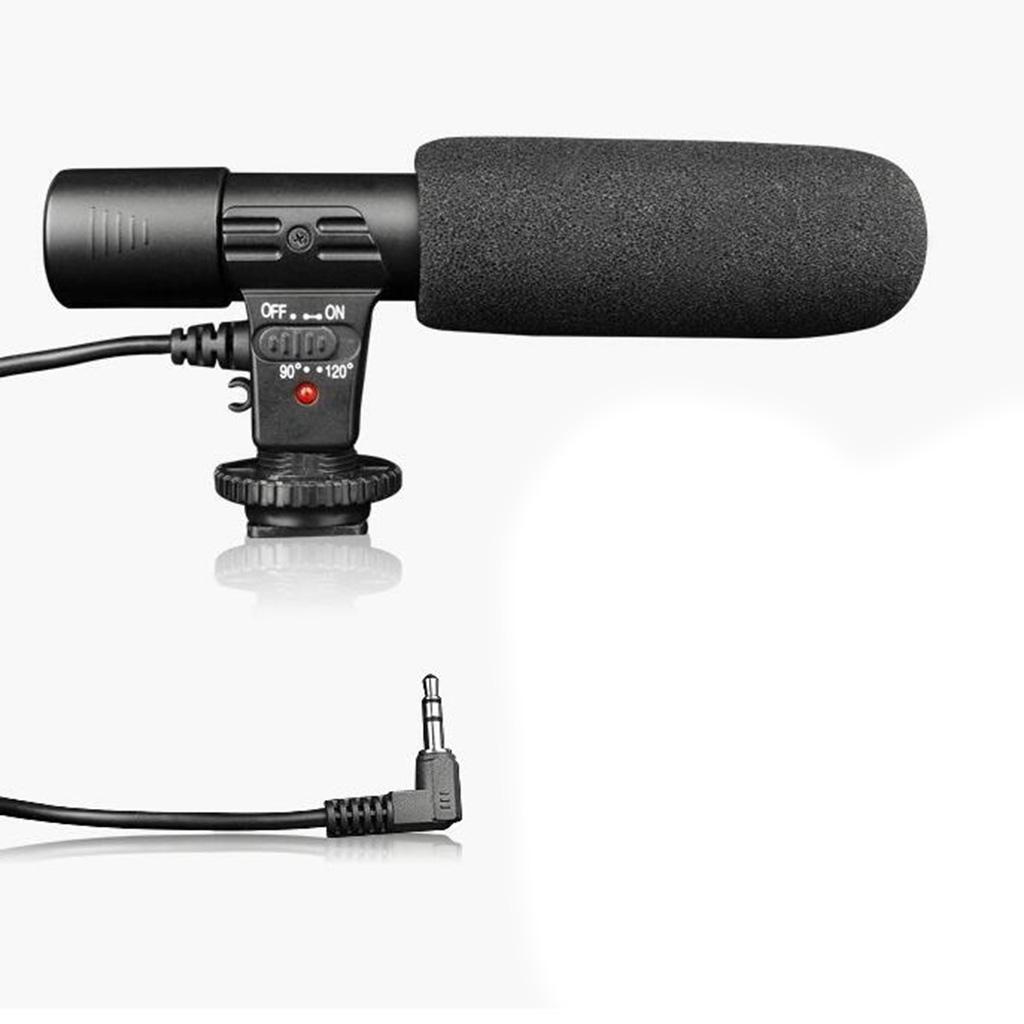 Stereo Camera Microphone Condenser Mic for DSLR Camera DV Camcorder 3.5mm