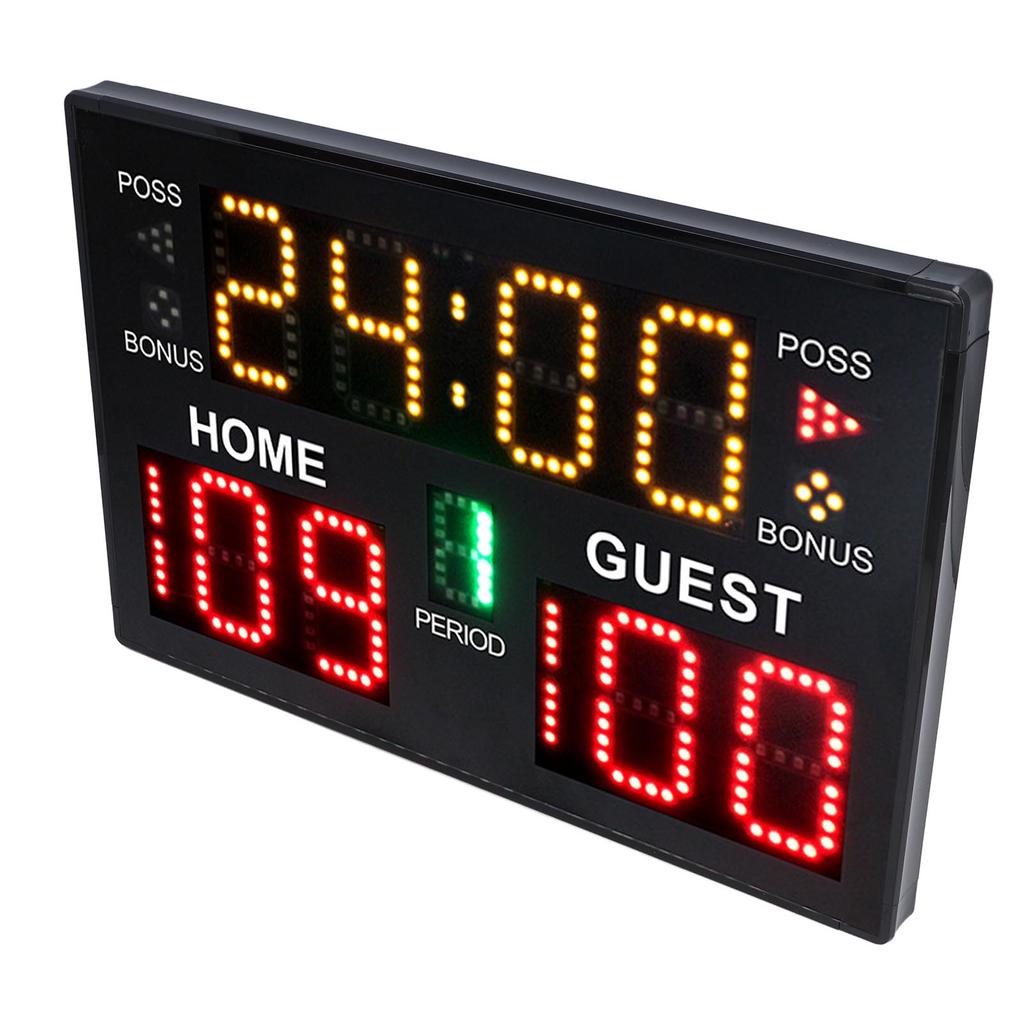 Digital Basketball Scoreboard 11 Digit LED Electronic Multisport Indoor Tabletop for Game Training V