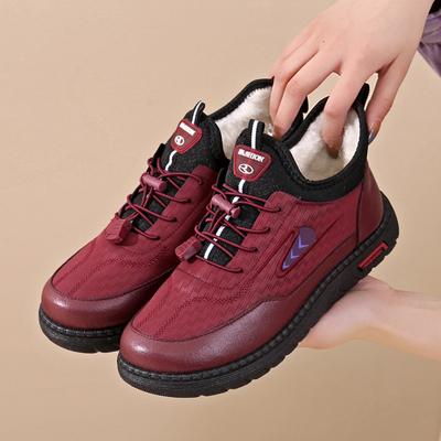 Women's Winter Warm Sneakers Outdoor Shoes with Anti-slip Sole for Female Lightweight Casual Sports Shoes