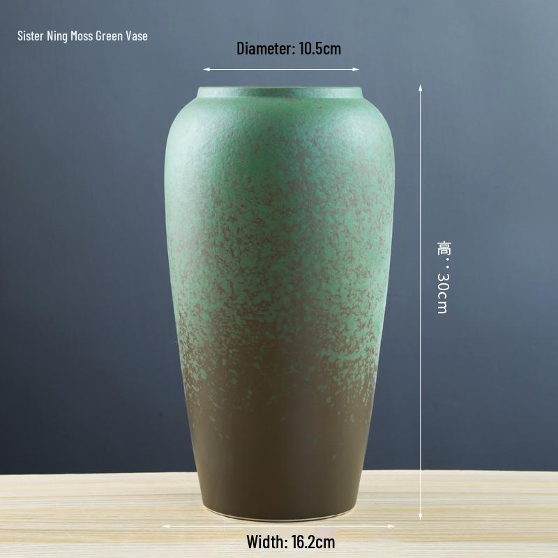 

Retro Terracotta Pottery Vase for Fresh or Dried Flowers - Ideal for Living Room, Hotel, Clubhouse, or Entrance Decoration