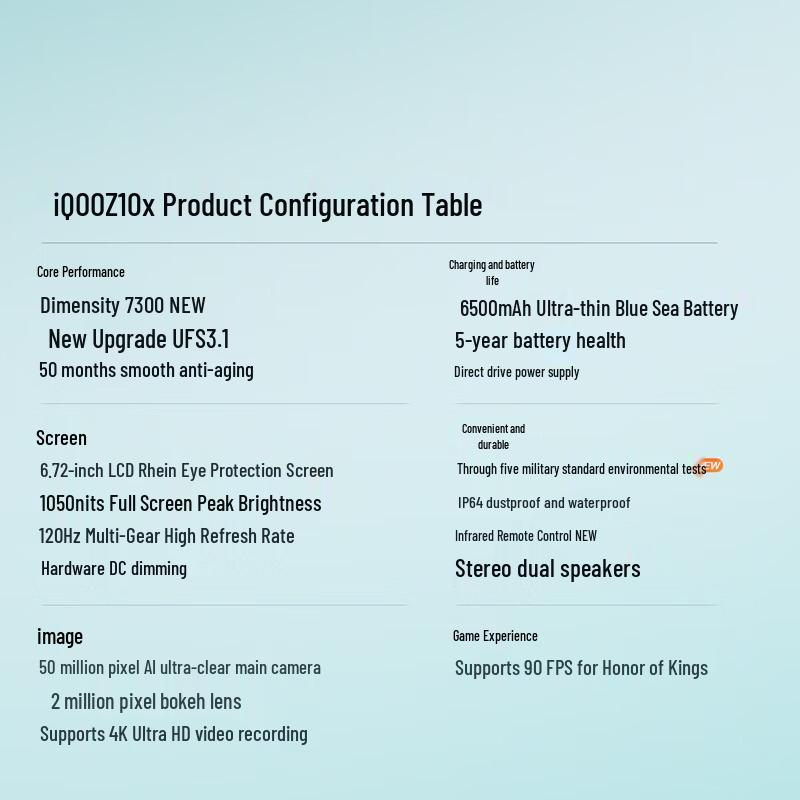 Vivo iQOO Z10x 5G Smartphone (CN Version)