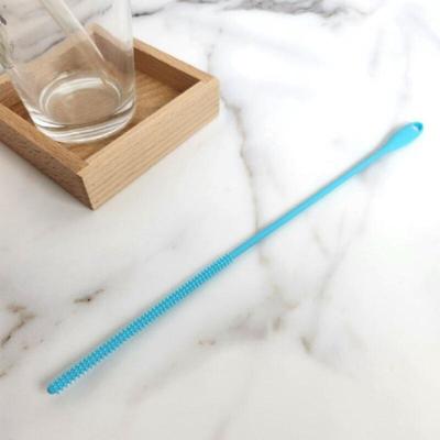 Silicone Straw Cleaning Brush Sky Blue