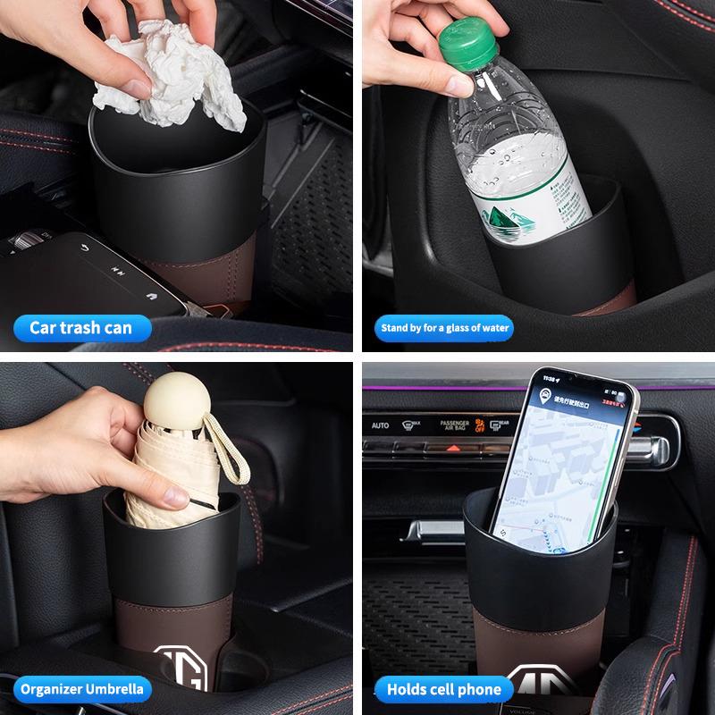 Car Trash Can Garbage Dust Case Holder Storage Bucket Garbage Box Car Accessories For MG 6 3 5 7 TF ZR ZS HS GS GT RX5 RX8 350 y5