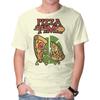 Unisex Crew Neck T-Shirt It's Pizza Time Graphic Short Sleeve Casual Tee