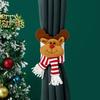 Christmas Cartoon Curtain Clasp Penguin Santa Claus Snowman Elk Curtain Holder Xmas Decor For Home Xmas Curtain Accessories