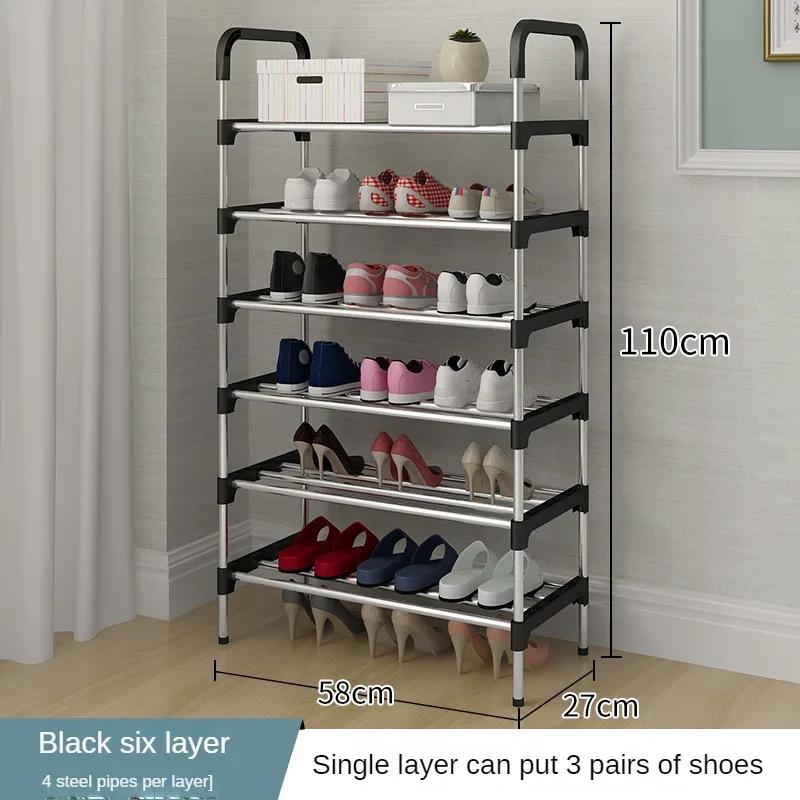 Simple Shoe Rack Multi Layer Dustproof Household Doorstep Shoe Cabinet Storage Space Saving Assembly of Living Room Shoe-shelf