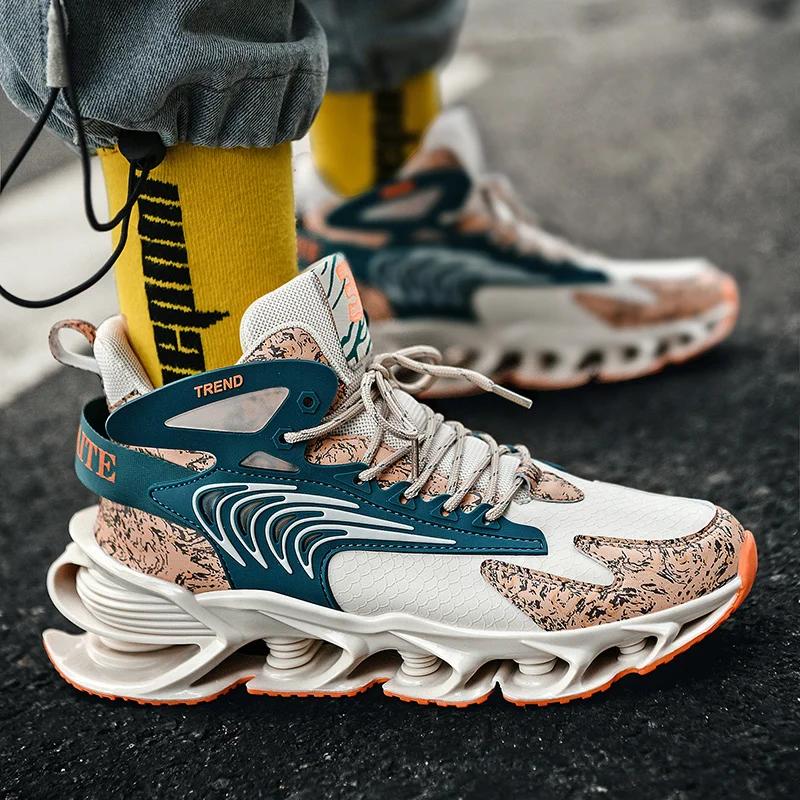 Herresko Joggesko Herre tenis Luksussko Herre casual Trainer Race Pustende mote loafers løpesko for menn