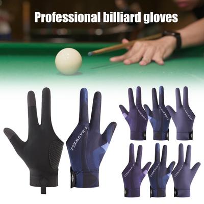 Billard Handschuhe Anti-Rutsch Drei Finger Links Rechts Hand Snooker Billard Handschuh