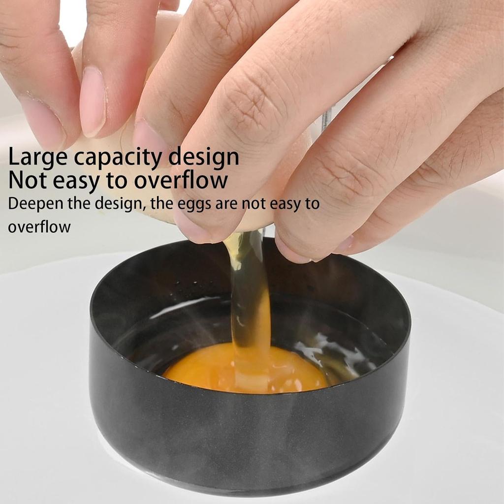 Egg Steamer Nonstick Omelette Cooker Egg Cooker Cups Round Egg Frying Mold Removable Foldable Handle Pancake Omelet Patty Molds