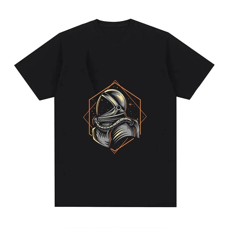 Funny Moon Astronaut T-Shirt Men Women Plus Size Fashion Oversized Breathable O-Neck Casual Streetwear Harajuku Unisex Tees