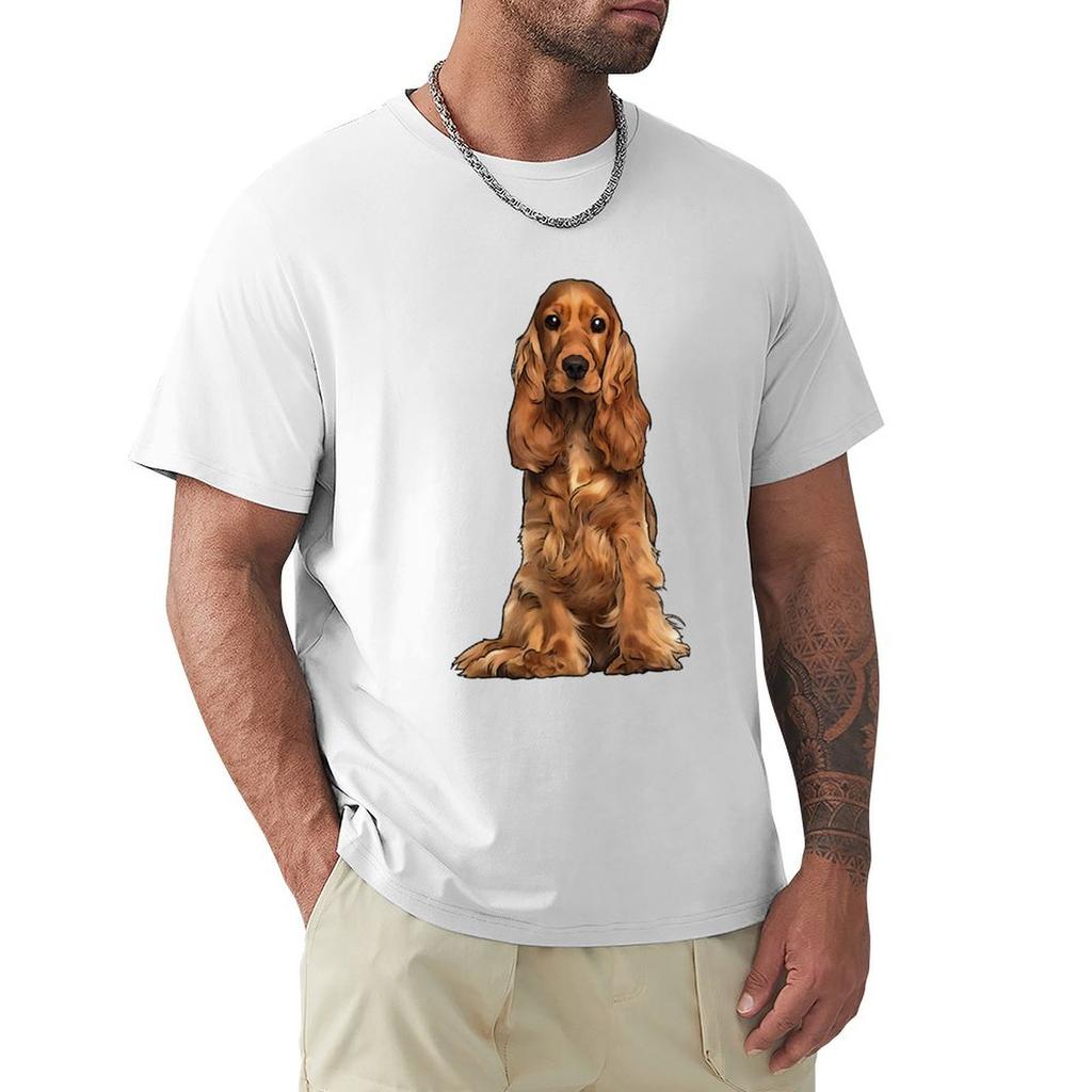 Cocker Spaniel Dog TShirt Summer Casual Loose TShirt