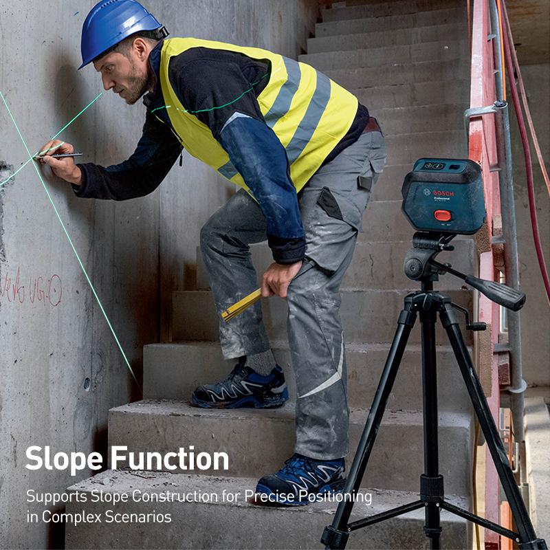 Bosch Laser Level GCL 15-12 XG Combination Dot and Line Green Beam Laser Level