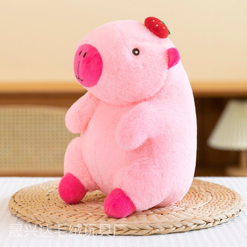 Premium Eight-inch Machine Doll Plush Toy Wedding Throwing and Pushing Event Gift Capybar Doll
