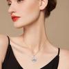 Fashionally Simple, Faith-inspired Round Hill-shaped Mustard Seed Stainless Steel Necklace