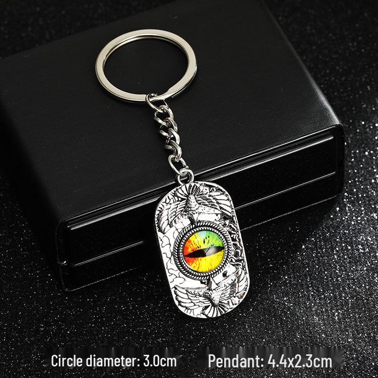 European & American Rock Guitar Keychain: Hip Hop Drip Oil Alloy Pendant Charm for Women's Bags
