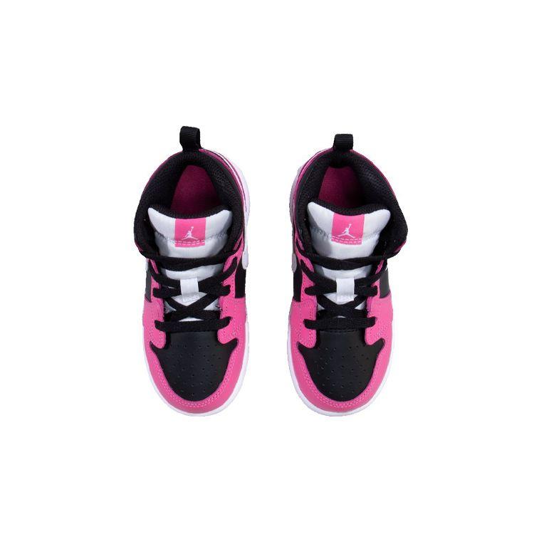 Air Jordan 1 Mid GT Pinksicle Baby Sneakers Black White 644507-002