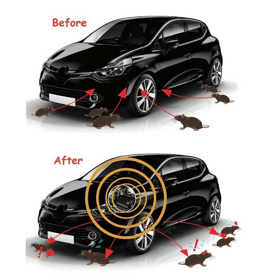 Car Rat Repeller Ultrasonic Rodent Repellent for Vehicle Automobile Chases Rat