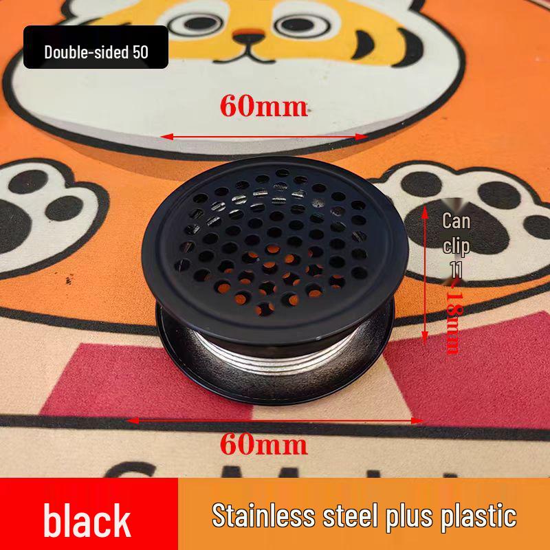 Double-sided Stainless Steel Ventilation Mesh Plug for Cabinet Heat Dissipation and Shoe Exhaust
