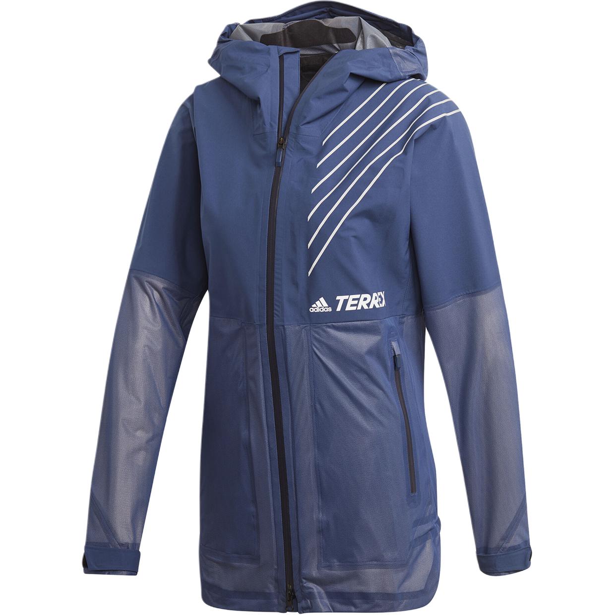 Adidas Terrex Hooded Windproof Sports Zip Jacket Women Jackets FJ9369 L