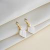 2025 Stylish Geometric Rhombus Stud Earrings - Niche Color Block Design for Versatile Commute Fashion