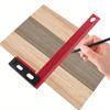 Mitre Square for Engineers L Type Ruler Scriber Measuring Scribing Square Line Tool Carpenters Woodworking Scribe Ruler