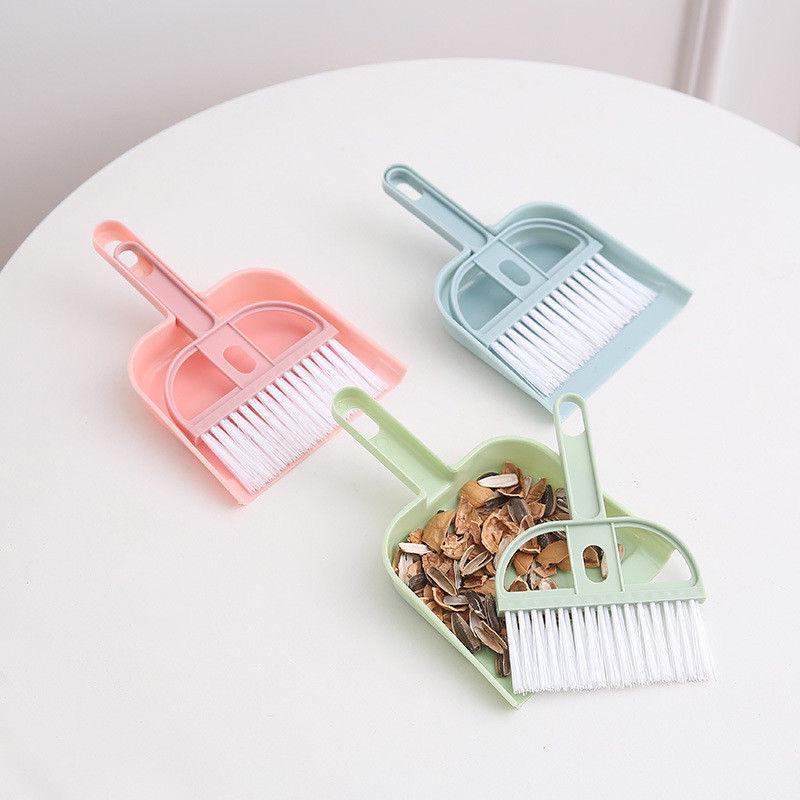 Mini Broom and Dustpan Set for Pets, Desktop, and School Cleaning