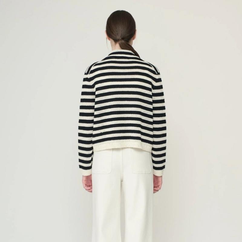 Bcbg Stripe Open Knit Cardigan B6m3g170
