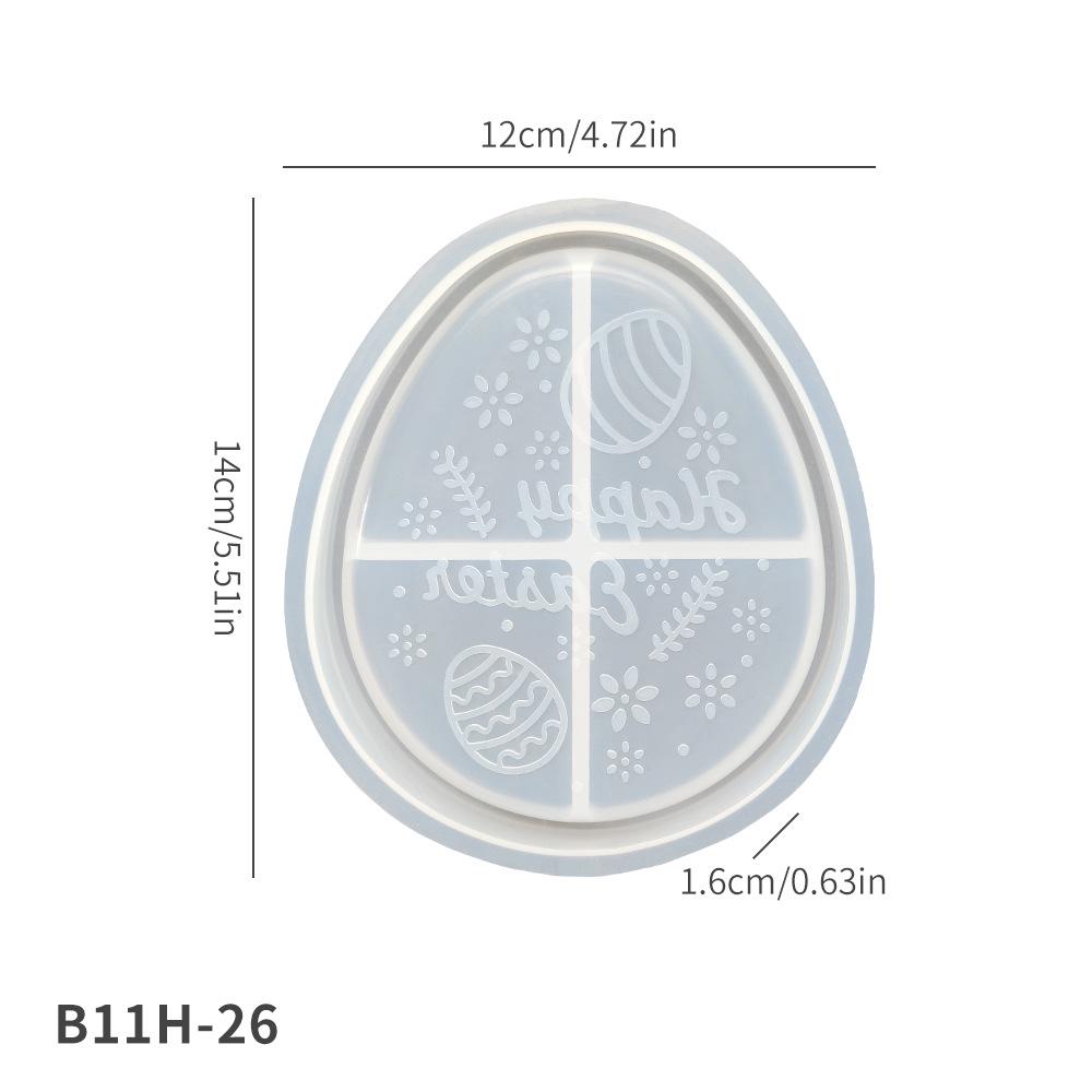 Easter Cartoon Egg & Rabbit Ear DIY Epoxy Resin Mold Set