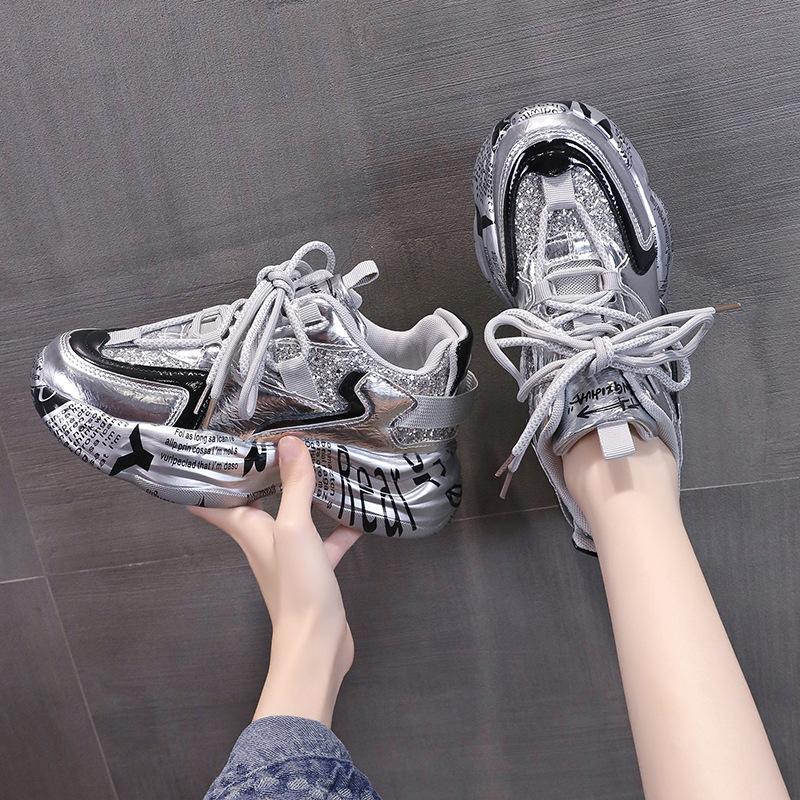 Silver dad shoes children's ins tide autumn and winter 2025 new autumn versatile and thin sports and leisure shoes