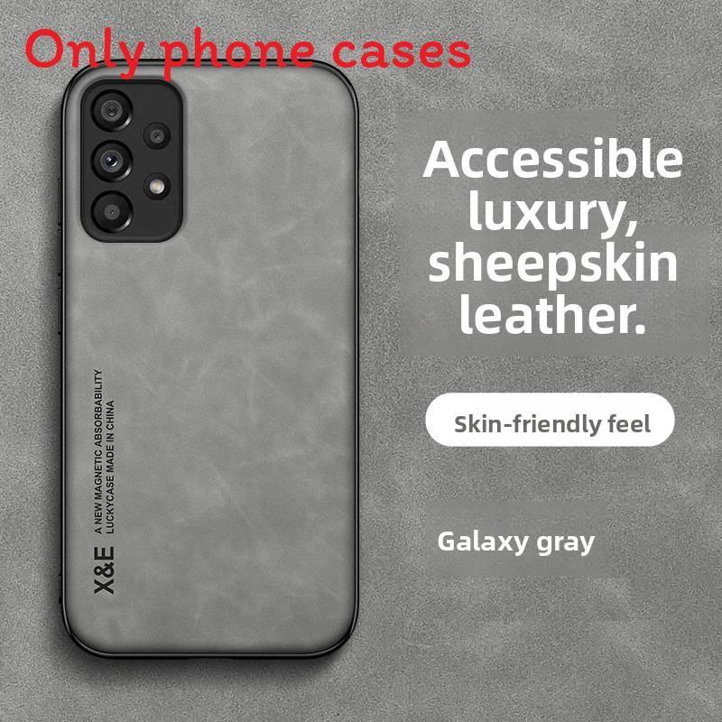 

Для Samsung Galaxy A36 Магнитный силиконовый чехол с защитой от ударов и отпечатков пальцев для ежедневной защиты серый