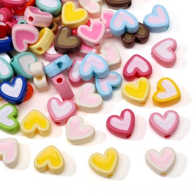 5/20 Pezzi Amore Perline Acriliche Goccia Olio Serie Macaron Per Fai Da Te Braccialetti Collane Fabbricazione Gioielli
