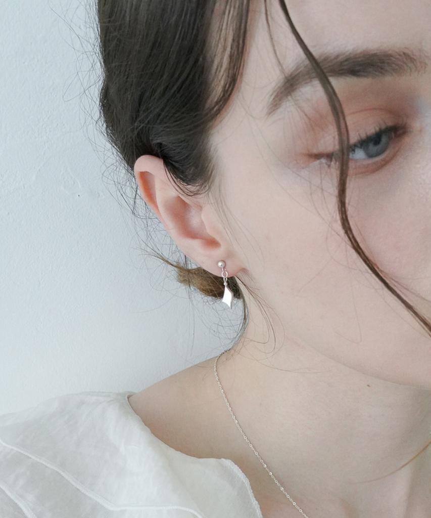 Overgrey Mirror Piece Earrings