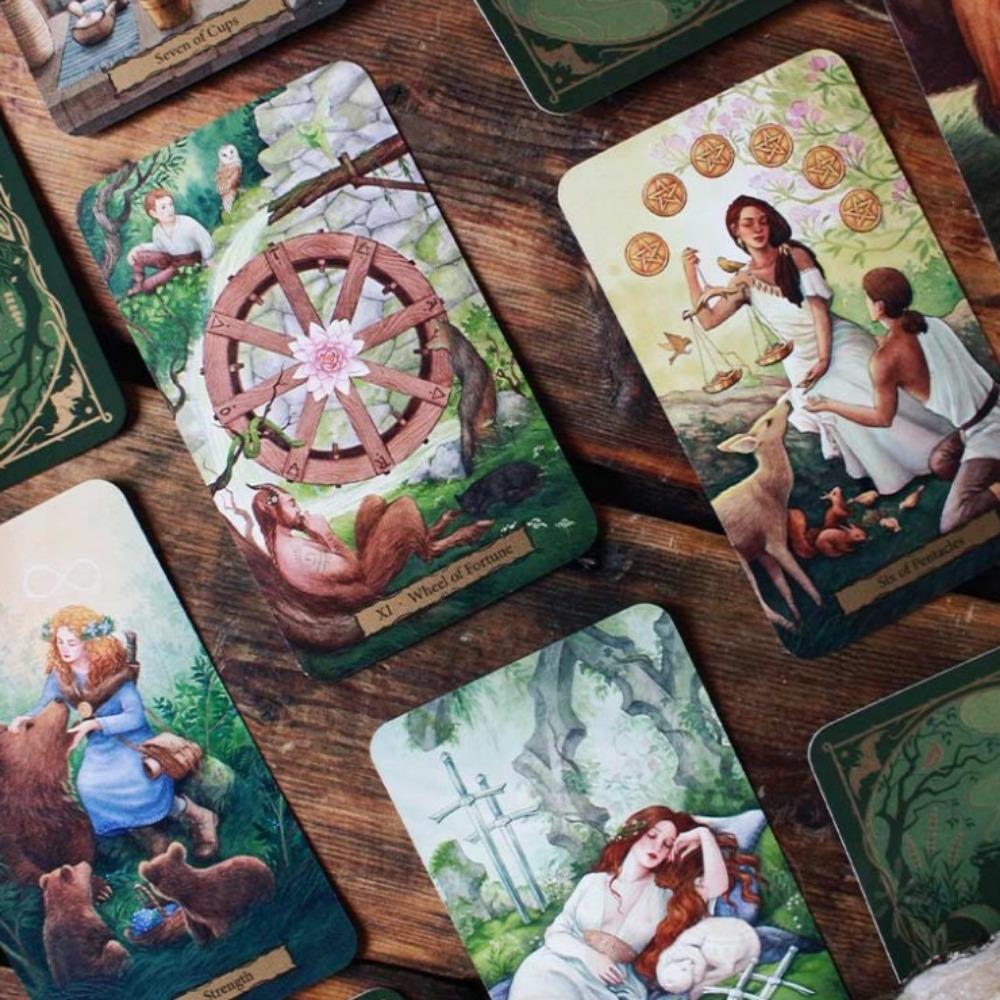 10.3*6cm Tarot of The Witch's Garden 78 Pcs Cards Manifestation and Magic Await You In The Witch's Garden