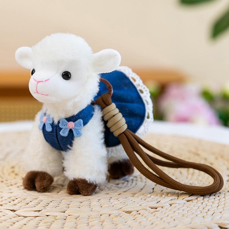Cute Sheep Plush Toy Keychain - Little Lamb Bag Charm & Desk Companion Gift for Girls