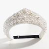 Baroque Velvet Crown Headband Elegant Vintage Hair Accessories Pearl Rhinestone Hair Hoop Wedding