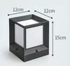 European-Style Solar Waterproof Outdoor Square Light for Courtyards, Villas, Parks, Fences, and Gates 