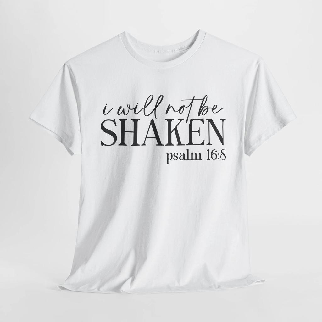 Walk with Jesus Shirt | I will not be shaken psalm 16 8 | Faith Over Fear Shirt
