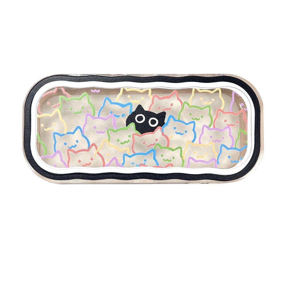 Plastic Puppy Glasses Case Visible Transparent Sunglasses Storage Box Cartoon Animals Portable Glasses Protective Case Gifts