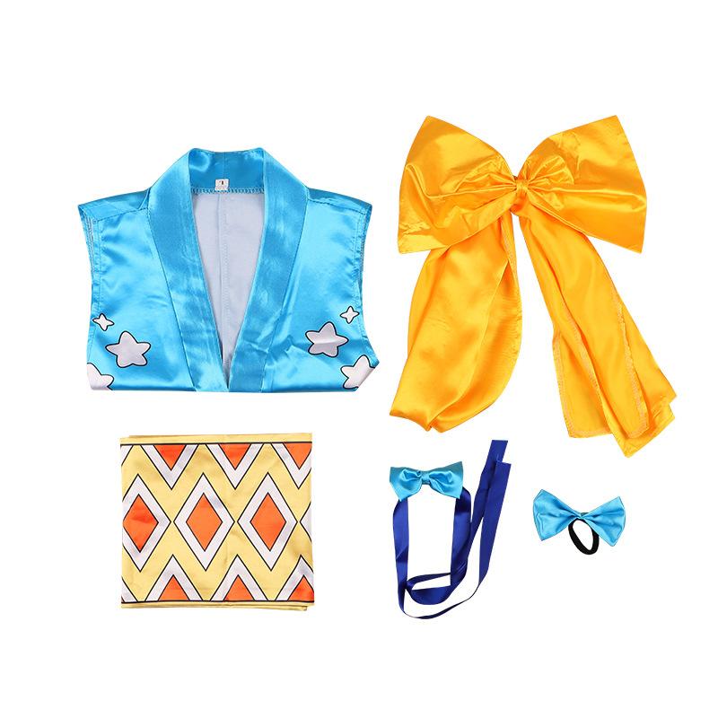 

Аниме Костюм Нами Косплей Цельный Платье без рукавов с разрезом Костюм на Хэллоуин Женский NamiCOS,S