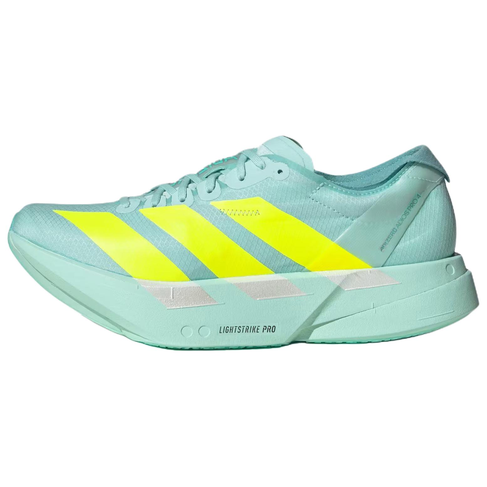 

Новые женские кроссовки Adidas Adizero Adios Pro 4, устойчивые к истиранию, с низким верхом, для повседневного бега, зеленые, JR1243 39