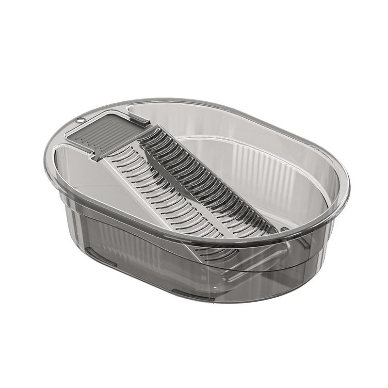 

Large Multifunctional Plastic Laundry Basin with Built-in Thickened Washboard