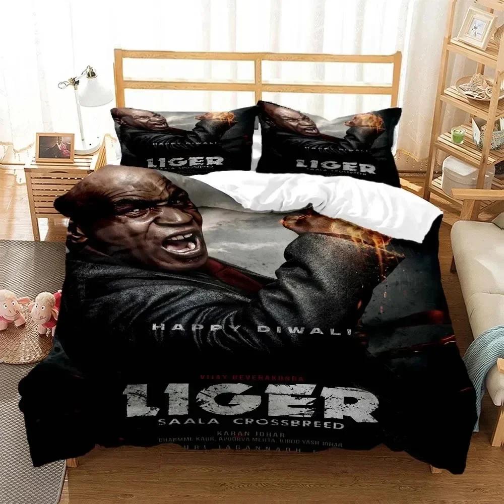 Mike Tyson Boxing Champion Bedding Set Printed Bed Set With Pillowcase Bed Duvet Cover Soft Single Double Queen Super King Size