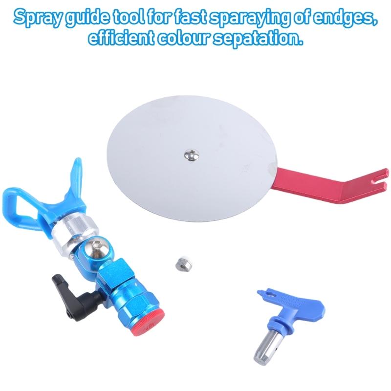 Spray Guide Accessory Tool with Airless Paint Sprayer Extension Rod and Nozzle Tip for Most Airless Paint Sprayer