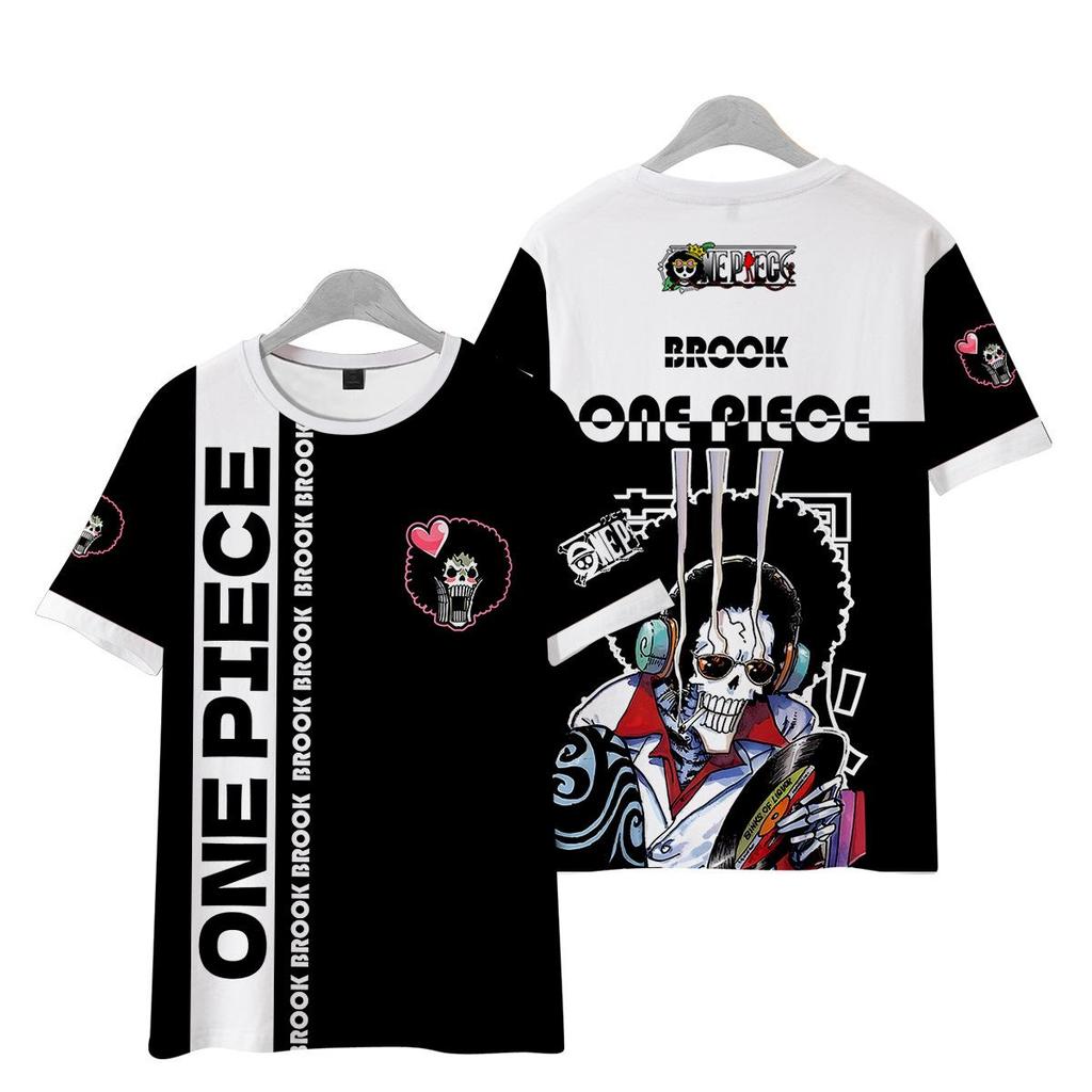 11 barev ONE PIECE Anime Dámské Pánské Trička Kreslený Potisk O-Výstřih Oversized Krátký Rukáv Módní Pánské Oblečení Streetwear