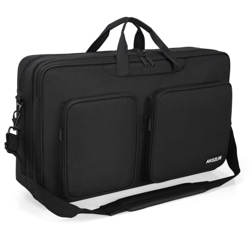 AKOZLIN DJ Controller Protective Case/Bag for Pioneer DDJ FLX4, SB, SB2, SB3, RB, and DDJ 400, Water-Repellent Fabric, 54 x 32 x 14 cm, Black