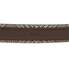 Daks Dark Brown Check Strap   Hook Leather Belt Dbbe6e722w3