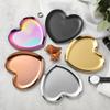 Premium Stainless Steel Heart-shaped Tray Cute Design Cute Ring Metal Tray Multi-Functional Creative Spoon Rest Household